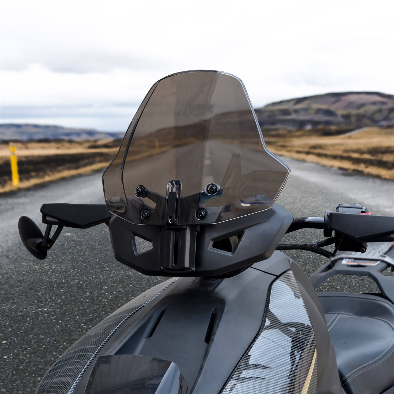 Dark Tinted Front Windshield for Can-Am Ryker All Models - Image 6