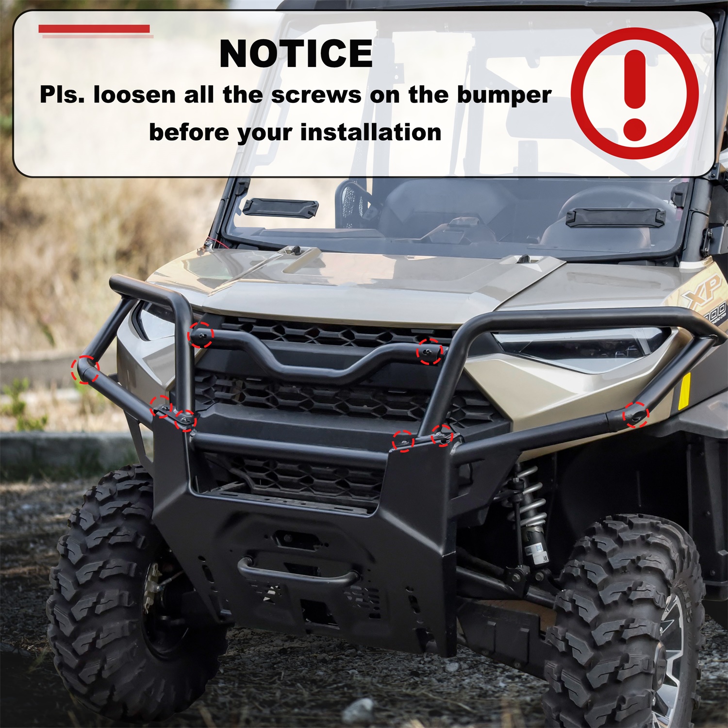 Front Camera Bumper Adaptor Hardware for Polaris Ranger XP 1000 Crew/Ranger 1000 Crew, Replace #2207941 - Image 6