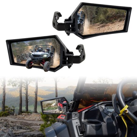 Adjustable Rearview Side Mirrors for Honda Pioneer 1000 2016-2023