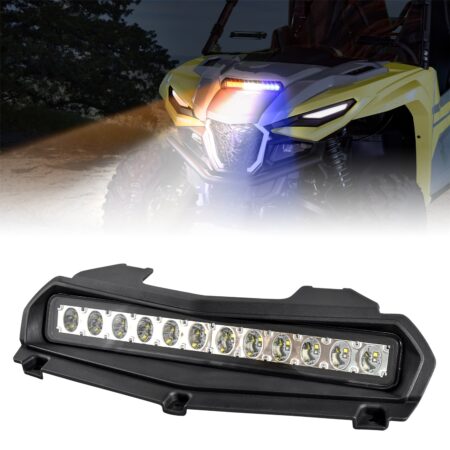 Upgraded LED Strobe Hood Scoop Light for Yamaha Wolverine RMAX2 RMAX4 1000 2021-2024