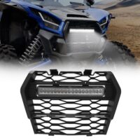 Front Mesh Grille with LED Light for Kawasaki Teryx KRX 1000 2020-2023