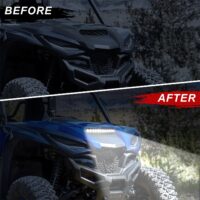 Upgraded LED Strobe Hood Scoop Light for Yamaha Wolverine RMAX2 RMAX4 1000 2021-2024 - Image 3