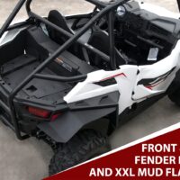 Front & Rear Extended XXL Mud Flaps and Fender Flares for Polaris RZR 900 Trail/RZR Trail S 900 1000 - Image 4
