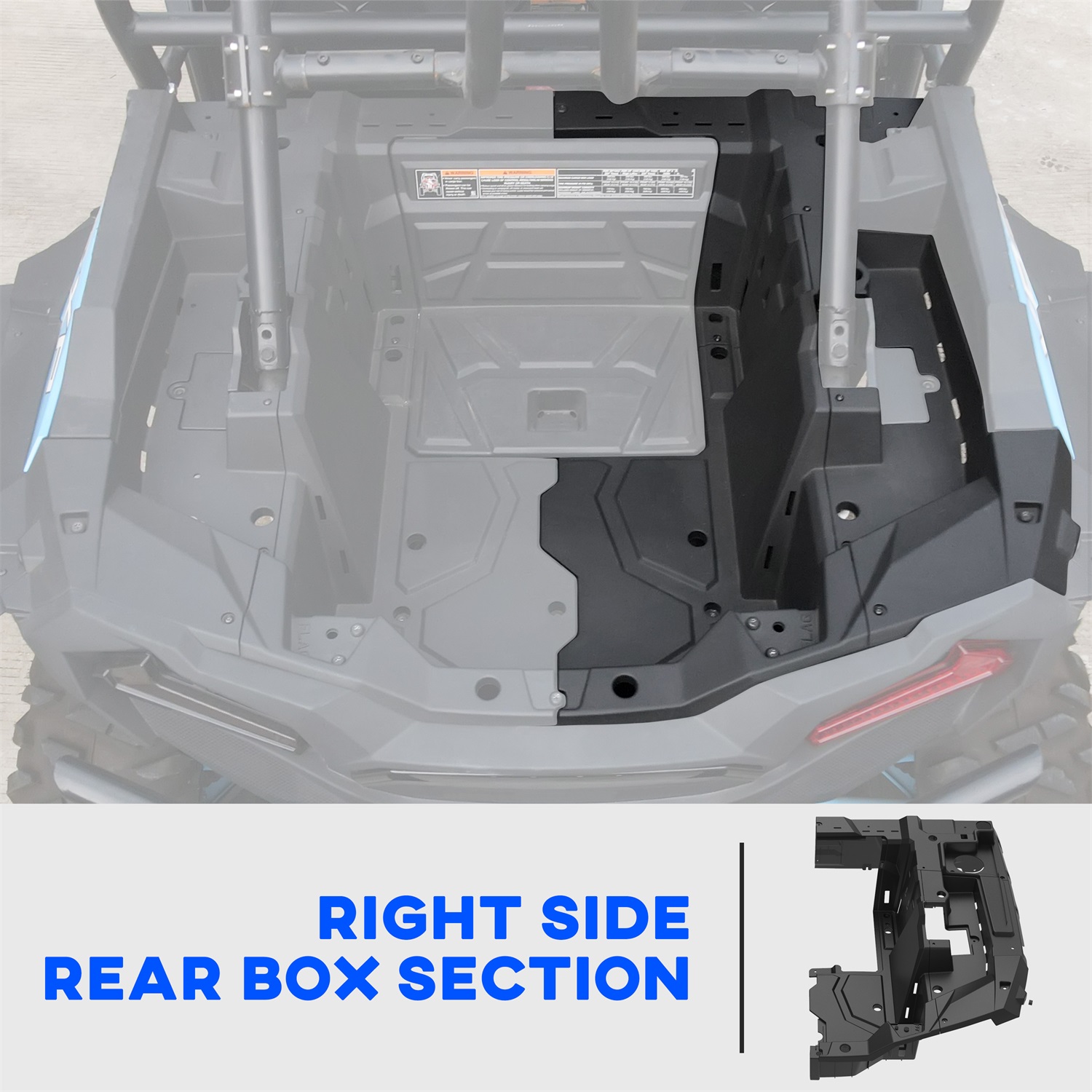Right Side Rear Box Section for Polaris RZR XP 1000/XP 4 1000/ RZR Turbo S/RZR XP Turbo - Image 5