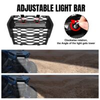 Front Mesh Grille with LED Light for Kawasaki Teryx KRX 1000 2020-2023 - Image 6