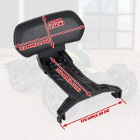 Passenger Short Rail Back Rest Kit for Can-Am Ryker All Models - Image 7
