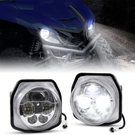 LED Headlights Assembly for Yamaha Wolverine X2 X4 2018-2023, YXZ000R 2016-2024