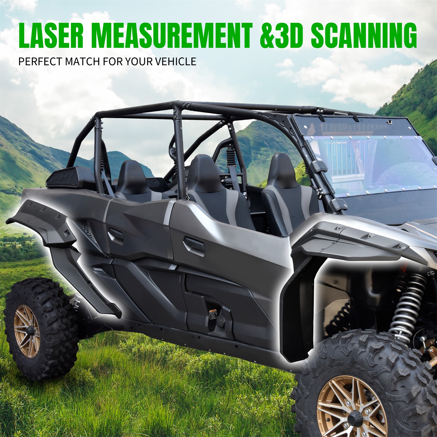 Extended Fender Flares for Kawasaki Teryx KRX4 1000 2023 2024 – SAUTVS