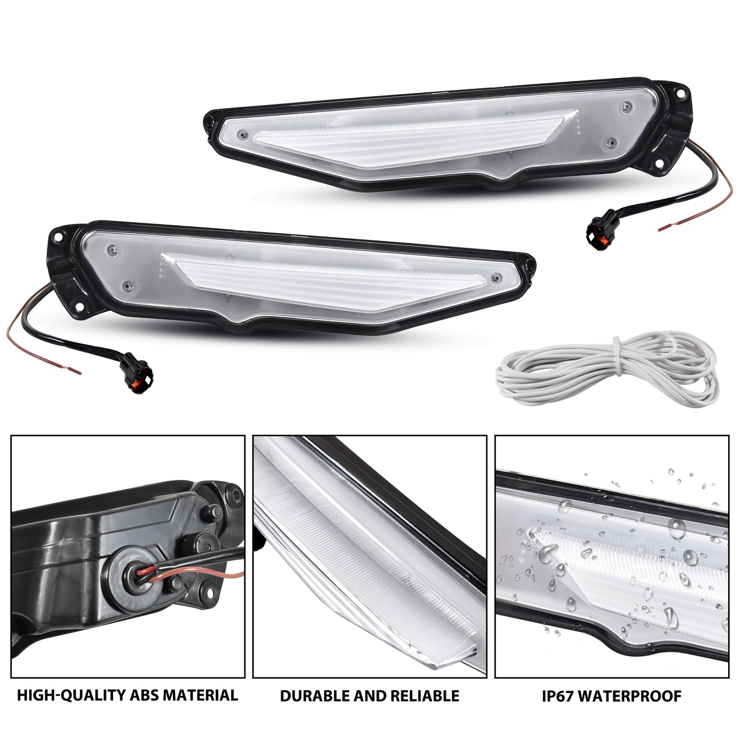 LED Turn Signal Daytime Running Lights for Yamaha Wolverine RMAX2 RMAX4 1000 2021-2024 - Image 5