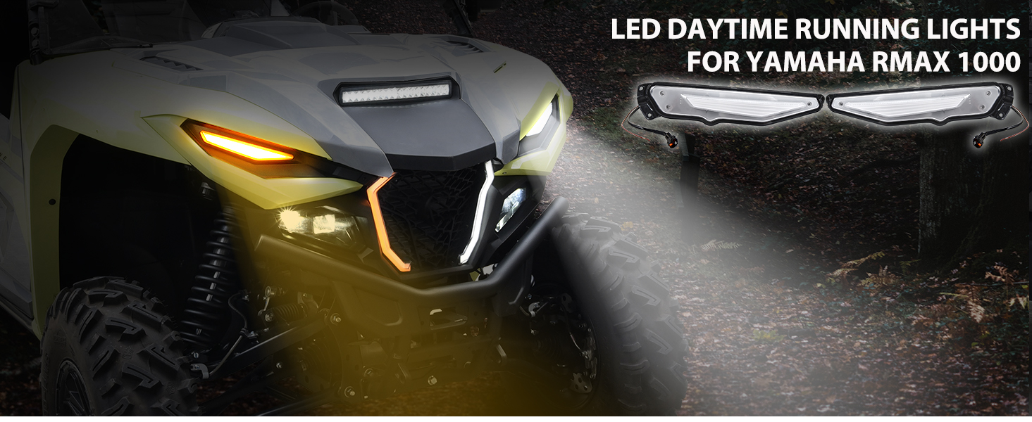 thumbnail image 2 of SAUTVS LED Turn Signal Daytime Running Lights For Can-Am Spyder, Front DRL Turn Signal With Yellow Flashing Lights For Can Am Spyder RT 2020-2025 Accessories (2PCS, Replace #219401024 2 of 14