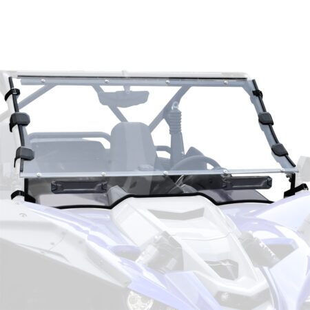 Clear Dustproof Durable Hard Coat Poly Vented Front Full Windshield for Yamaha YXZ 1000R 2019-2024