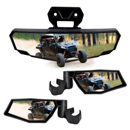 Side Mirrors and Center Convex Rear View Mirror for Polaris RZR XP 1000/ XP 4 1000 Ultimate/Sport/Premium 2024