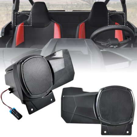 Sport Speaker Enclosures Rear Seat Speaker Pods for Polaris RZR XP 1000/XP 4 1000 2024 (2PCS, Support 6.5" Speakers)