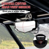 Side Mirrors and Center Convex Rear View Mirror for Polaris RZR XP 1000/ XP 4 1000 Ultimate/Sport/Premium 2024 - Image 2