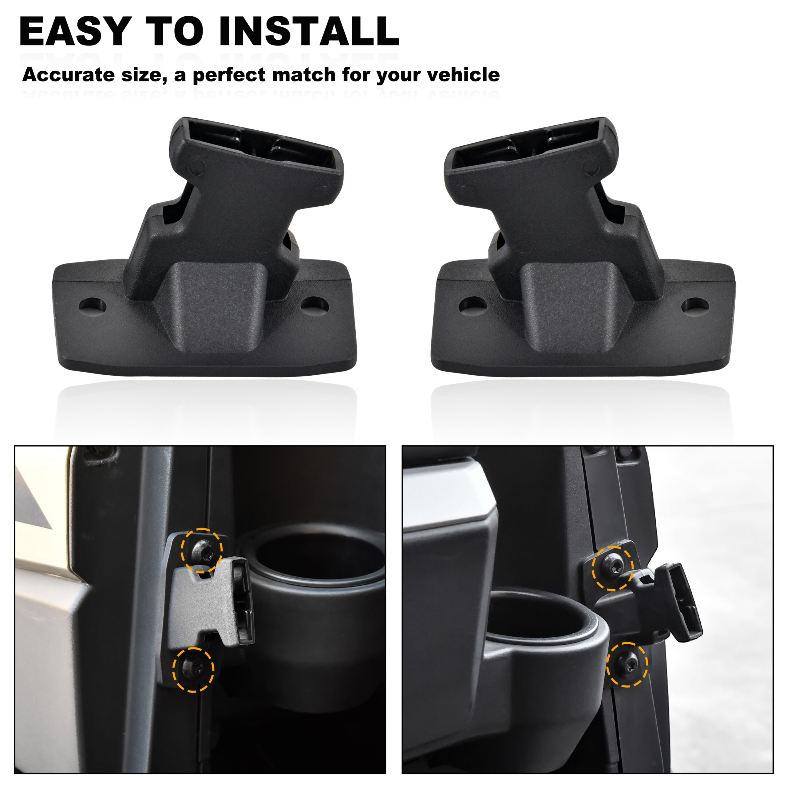 Front Door Net Female Buckles Side Safety Net Fastener Base Support for Polaris Ranger XP 1000 900 Crew 2016-2020 - Image 3