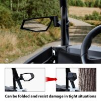 Side Mirrors and Center Convex Rear View Mirror for Polaris RZR XP 1000/ XP 4 1000 Ultimate/Sport/Premium 2024 - Image 3