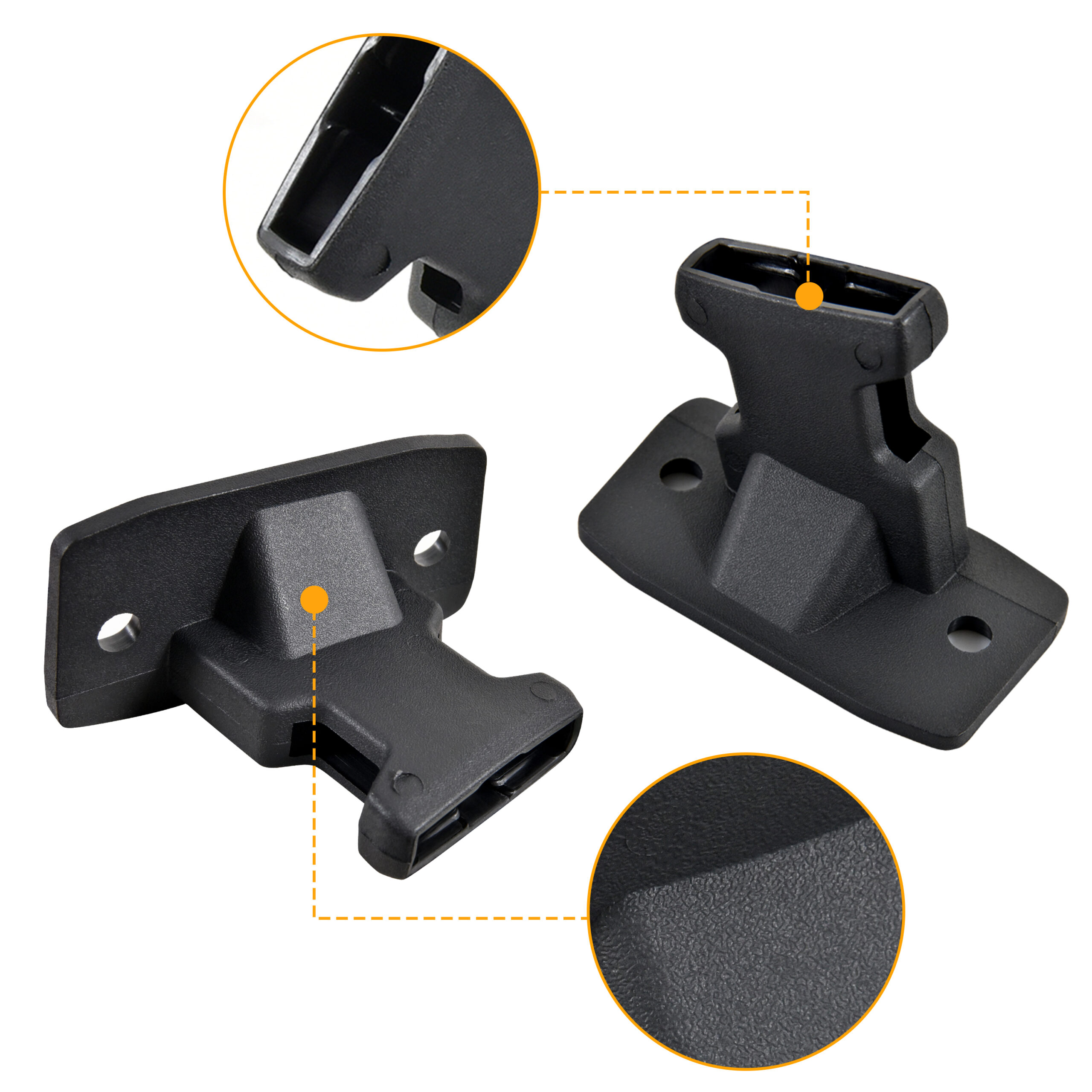 Front Door Net Female Buckles Side Safety Net Fastener Base Support for Polaris Ranger XP 1000 900 Crew 2016-2020 - Image 4