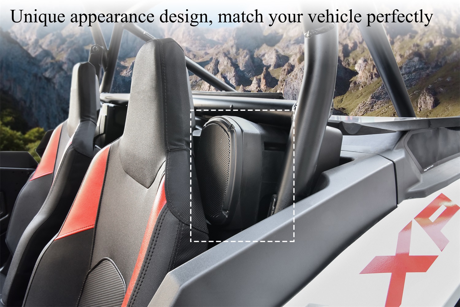 Sport Speaker Enclosures Rear Seat Speaker Pods for Polaris RZR XP
