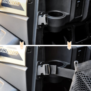 Front Door Net Female Buckles Side Safety Net Fastener Base Support for Polaris Ranger XP 1000 900 Crew 2016-2020 - Image 5