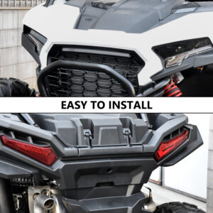 Front LED Grille Accent Light Signature Light and Black Rear Center Accent Lamp Taillight for Polaris RZR XP/XP4 1000 2024 Accessories(2PCS) - Image 6