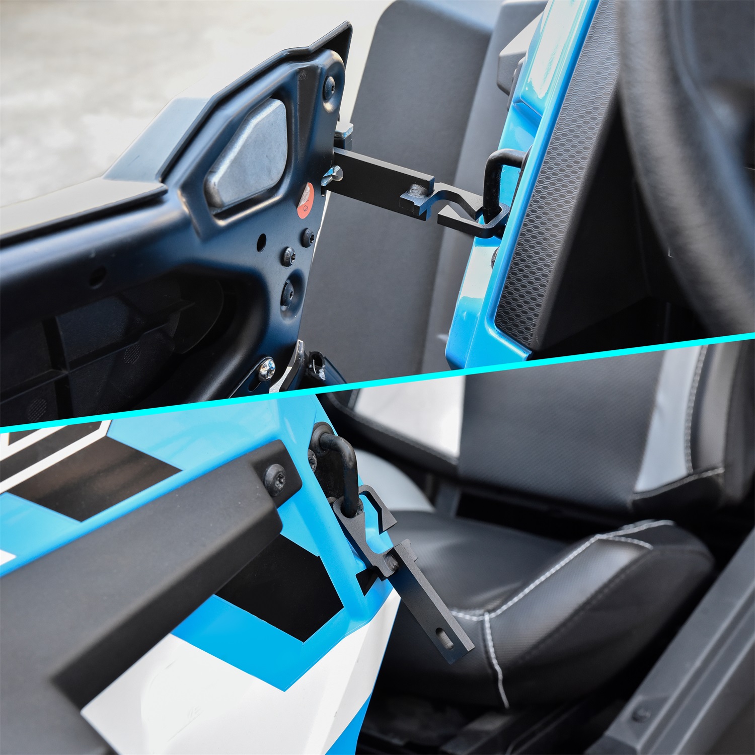 3.5"Door Latches Easy Latches Vent Extender Secure Door Opener for Increasing Air Circulation for Polaris RZR XP 1000/4 1000/ TURBO/TURBO S/900/ S 1000 2014-2023 (1 Pair) - Image 6