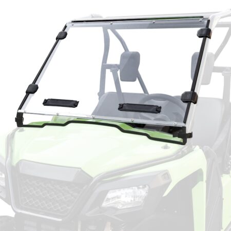 Hard Coat Poly Scratch Resistant Vented Front Full Windshield for Honda Pioneer 520 2021-2023, Pioneer 500 2015-2023