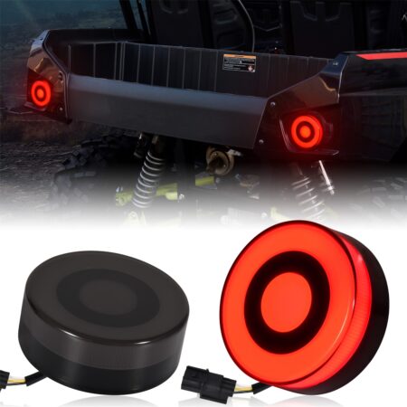 LED Smoked Black Tail Lights for Kawasaki Teryx4 2018-2024 Accessories