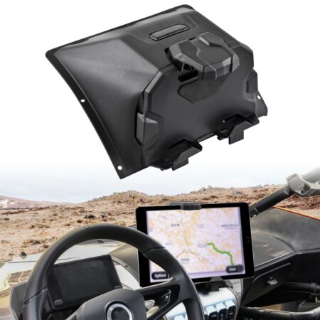 Adjustable GPS Holder Navigator Bracket Phone Mount with Storage Box for CFMOTO ZForce 950 HO EX Sport 2020-2024 Accessories