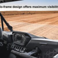 Clear Front Half Windshield Lightly Dustproof Durable Poly Half Windscreen for Polaris RZR XP 1000 / XP 4 1000 2024+ - Image 4