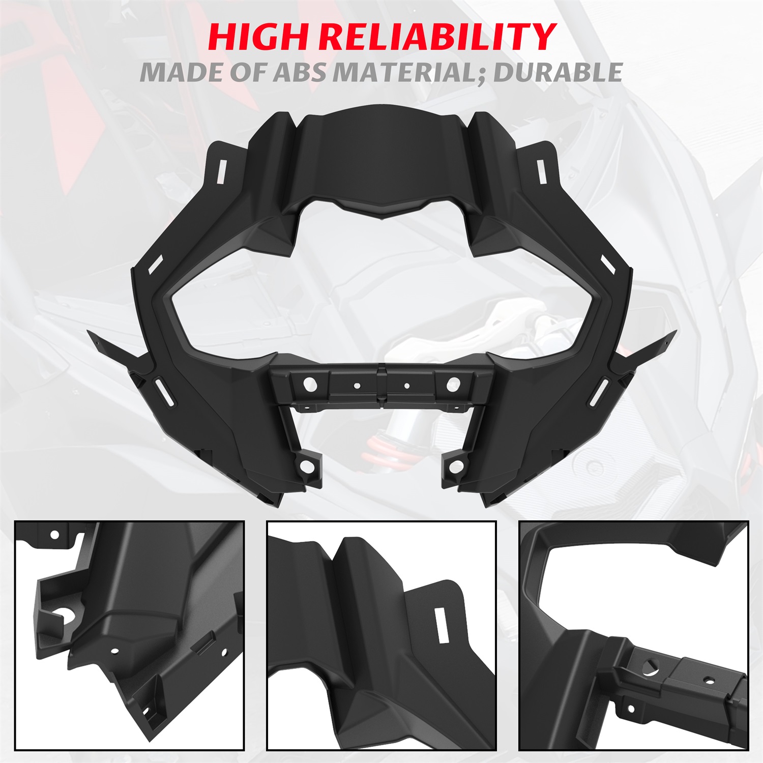 POKIAUTO Kit parafanghi anteriori neri per Can Am Maverick