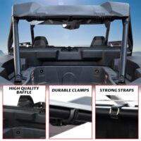Lightly Waterproof Rear Windshield Rear Windowfor Polaris RZR XP 1000 / XP 4 1000 2024+ - Image 2