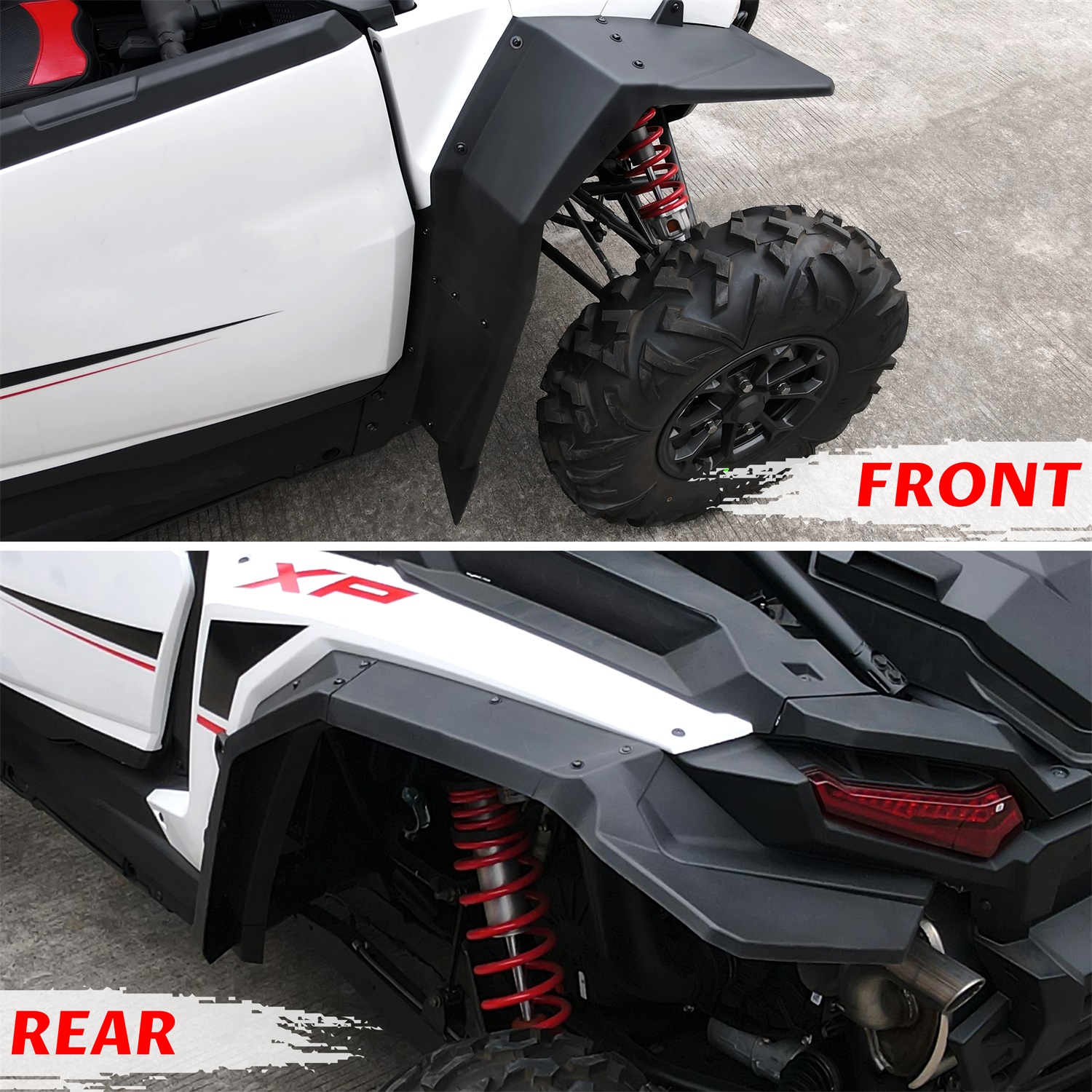 Front & Rear Full Coverage Fender Flares Mud Flaps Mud Guards for