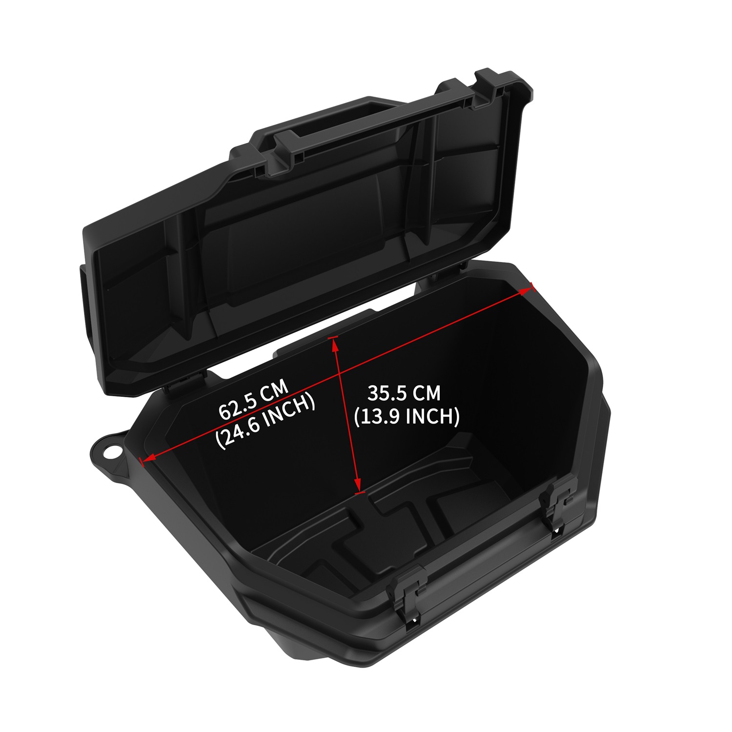 Poly 55 QT Rear Cargo Storage Box for Polaris RZR XP 1000/ XP 4 1000 2024+ Accessories, Replace OEM #2884525 - Image 6