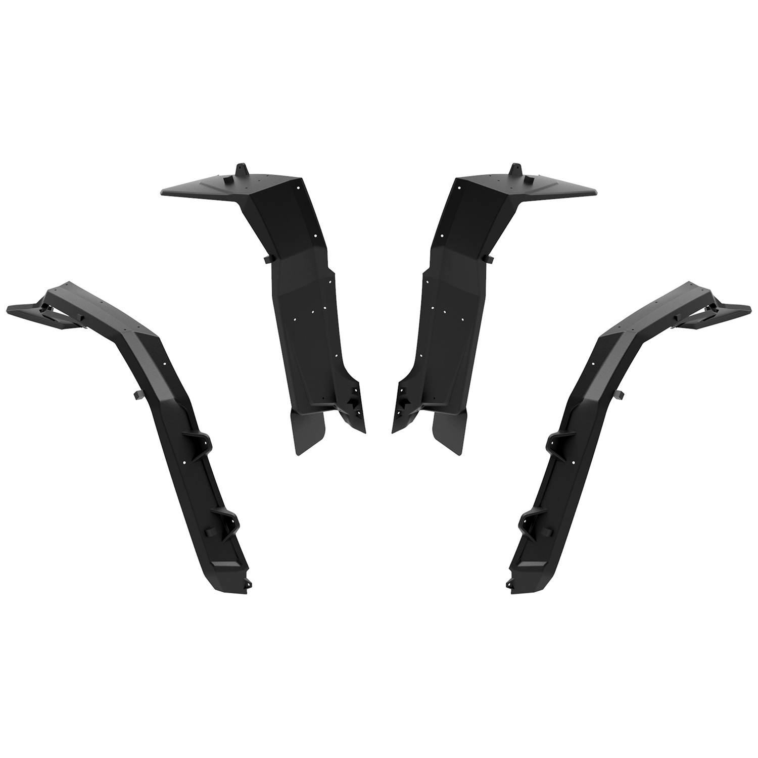 Front & Rear Full Coverage Fender Flares Mud Flaps Mud Guards for
