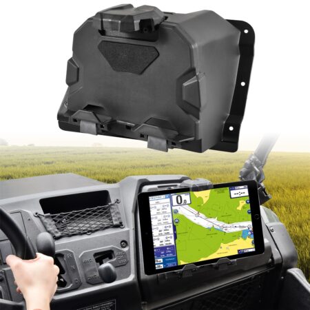 Electronic Device Holder GPS Tablet Phone Mount with Storage Box for Honda Pioneer 700-2 700-4 2014-2024 Accessories