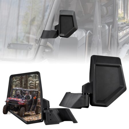 Adjustable Folding Rearview Side Mirrors for Polaris Ranger XP 1000/ Ranger 1000 Crew 570 Midsize 570 SP