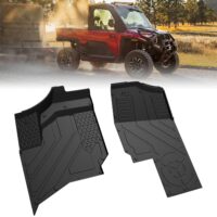 TPE Front Floor Mats Front Row Floor Liners All Weather Protection Slush Mats for Polaris Ranger XD 1500 All Models 2024+