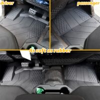 TPE Front Floor Mats Front Row Floor Liners All Weather Protection Slush Mats for Polaris Ranger XD 1500 All Models 2024+ - Image 2