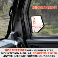 Adjustable Folding Side Mirrors for Polaris XPEDITION XP/XP 5/ADV/ADV 5 2024+,Replace #2884491 - Image 2