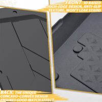 TPE Floor Mats Front and Rear Row Floor Liners All Weather Protection Slush Mats Floor Mats for Polaris Ranger XD 1500 CREW 2024+ - Image 4