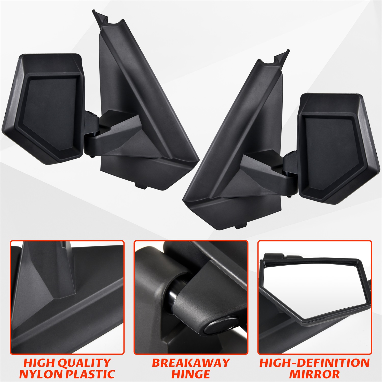 Adjustable Folding Side Mirrors for Polaris XPEDITION XP/XP 5/ADV/ADV 5 2024+,Replace #2884491 - Image 4