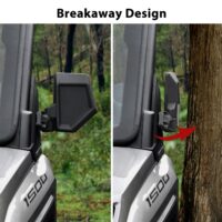 Adjustable A-Pillar-Mounted Side Mirrors Wide Foldable ROPS-Mounted Side Rearview Mirror for Polaris Ranger Crew/XD 1500 Premium 2024 - Image 6