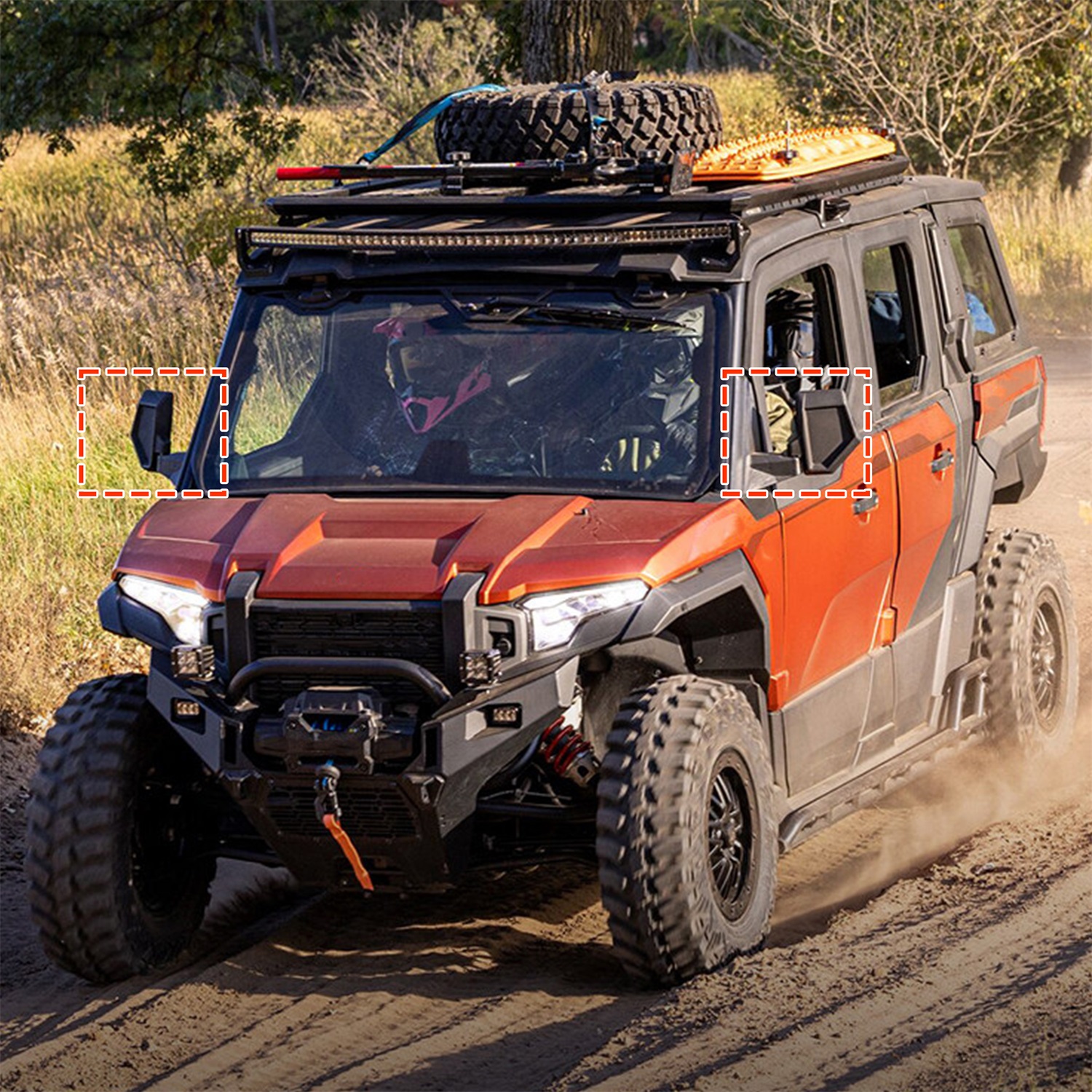 Adjustable Folding Side Mirrors for Polaris XPEDITION XP/XP 5/ADV/ADV 5 2024+,Replace #2884491 - Image 7