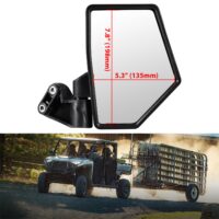 Adjustable A-Pillar-Mounted Side Mirrors Wide Foldable ROPS-Mounted Side Rearview Mirror for Polaris Ranger Crew/XD 1500 Premium 2024 - Image 9