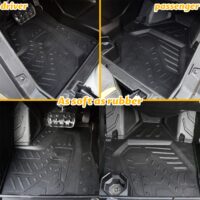 TPE Anti-Slip Floor Mats Front Row Floor Liners for Can-Am Maverick R X RS 2024+ - Image 2