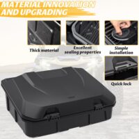 UTV Rear 96L Storage Cargo Trunk Box for Can-Am Maverick R X RS 2024+ - Image 4
