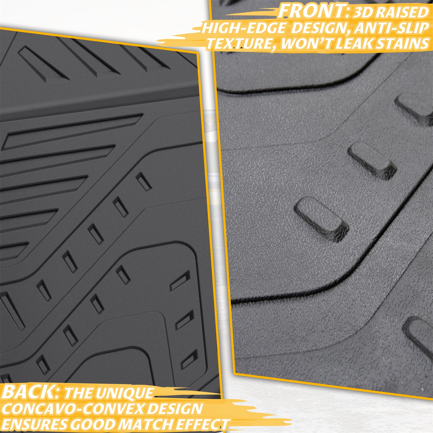 TPE Anti-Slip Floor Mats Front Row Floor Liners for Can-Am Maverick R X RS 2024+ - Image 6