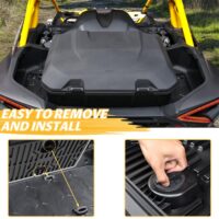 UTV Rear 96L Storage Cargo Trunk Box for Can-Am Maverick R X RS 2024+ - Image 6
