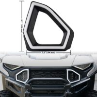 LED Front Accent Lights Front Auxiliary Light Front Fascia Signature Light with DRL Turn Signal for Polaris Ranger 1500 XD 2024 - Image 8