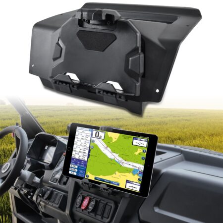 Tablet Phone Holder Electronic Device Holder GPS Navigator Bracket Mount with Storage Box for CFMOTO UForce 1000 2019-2024/1000 XL 2022-2024